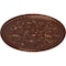 Ekena Millwork Bradford Ceiling Medallion (Fits Canopies up to 6 5/8"), Hand-Painted Copper Penny, 32 5/8"OD x 2"P CM32BRCPS - alternate 4